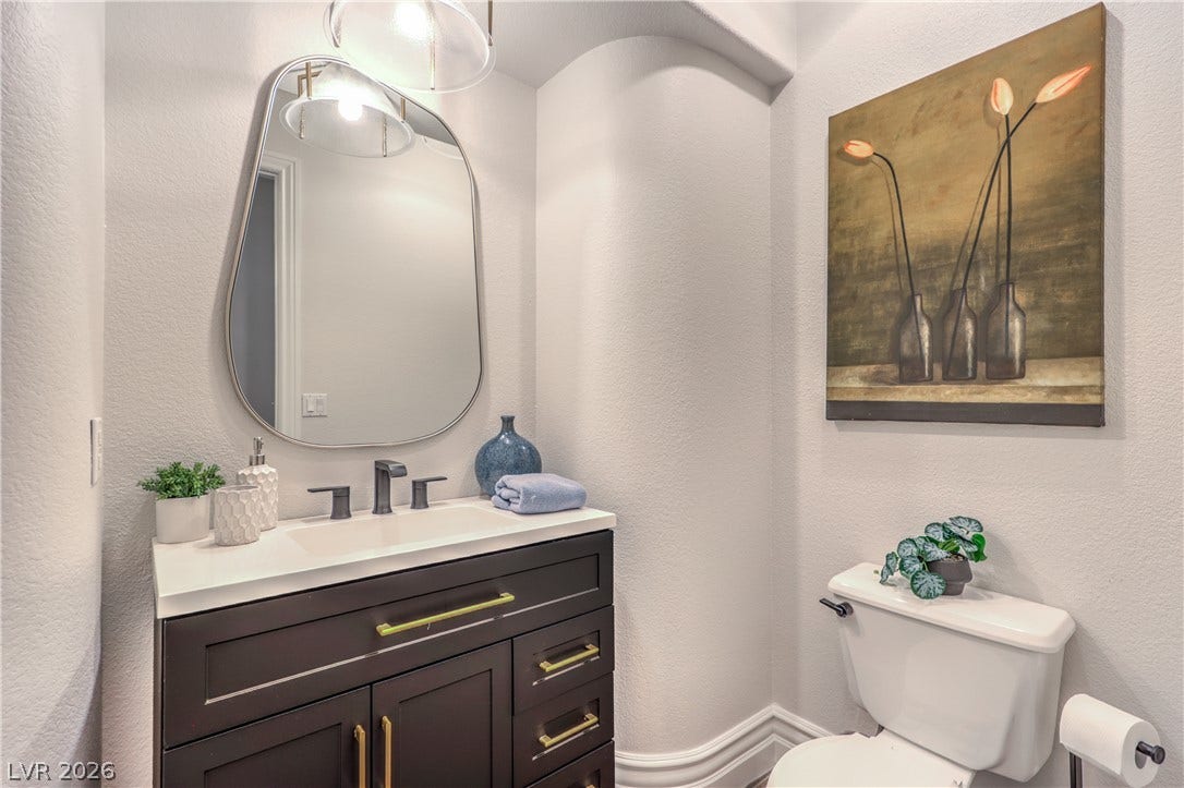 Remodeled powder room
