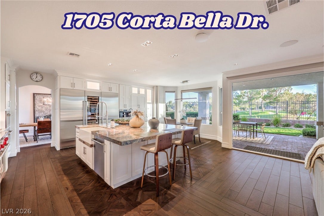 Completely updated Kitchen with amazing views of the TPC Summerlin Golf Course