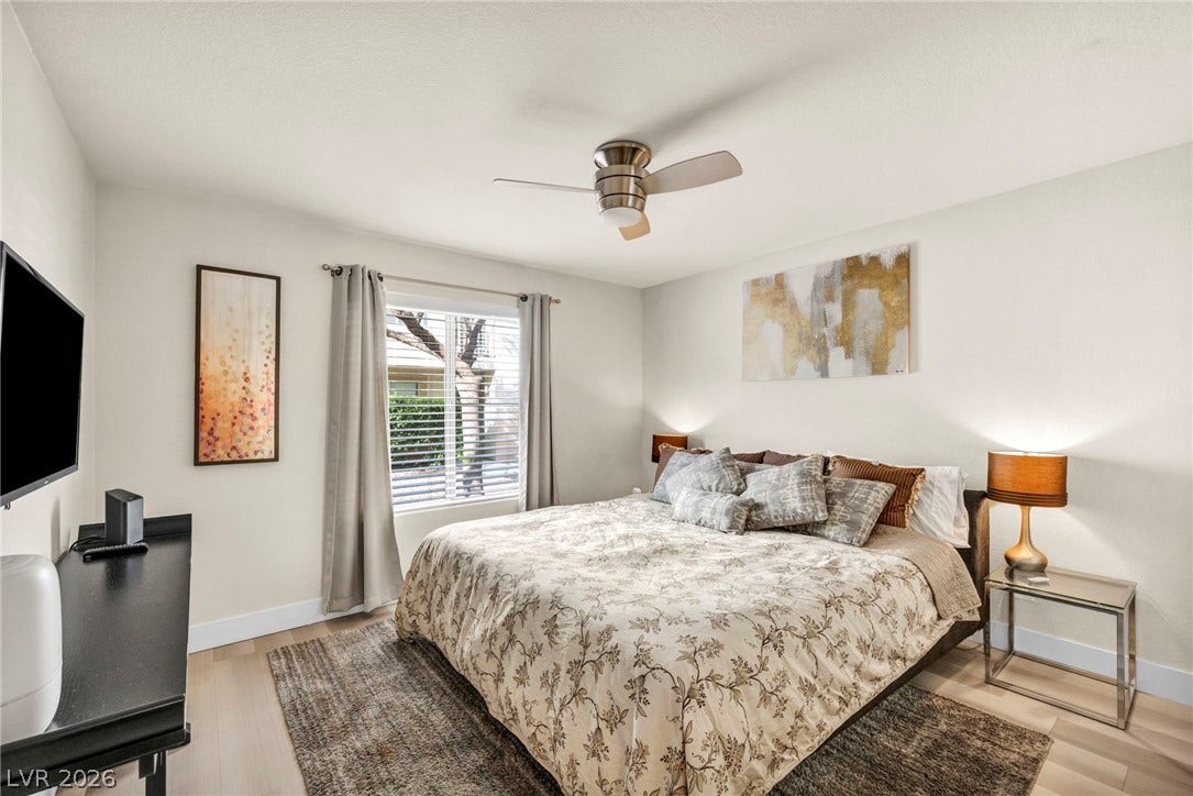 Spacious primary suite