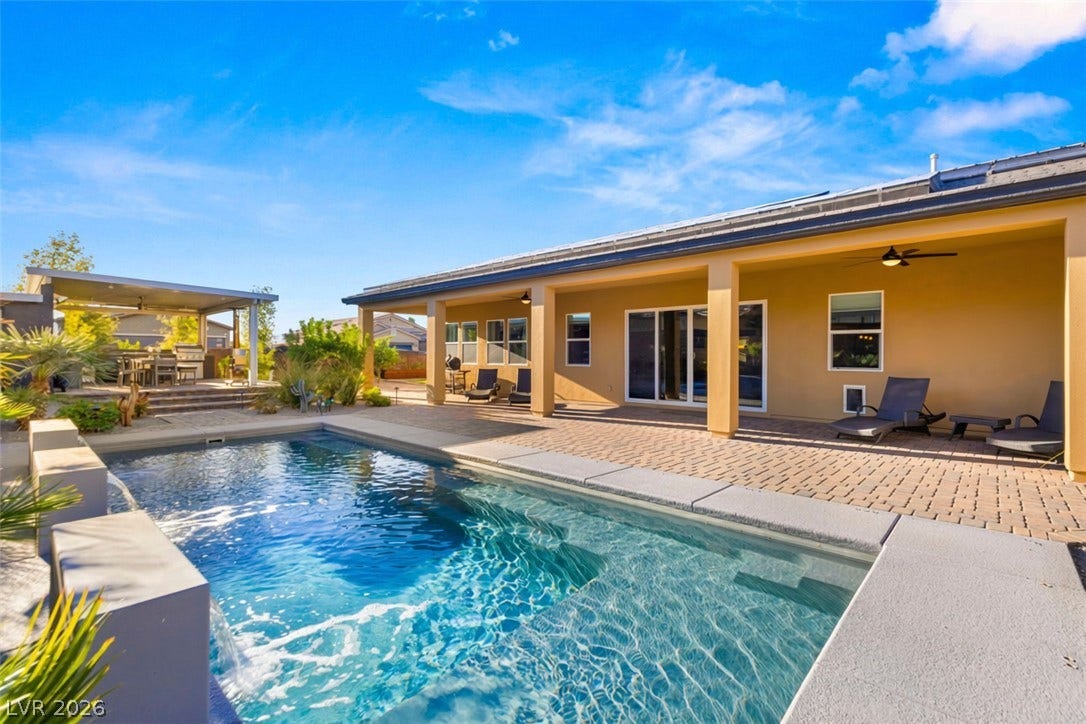 327 Castle Wynd Avenue, Las Vegas, NV 89183 Solar heated pool
