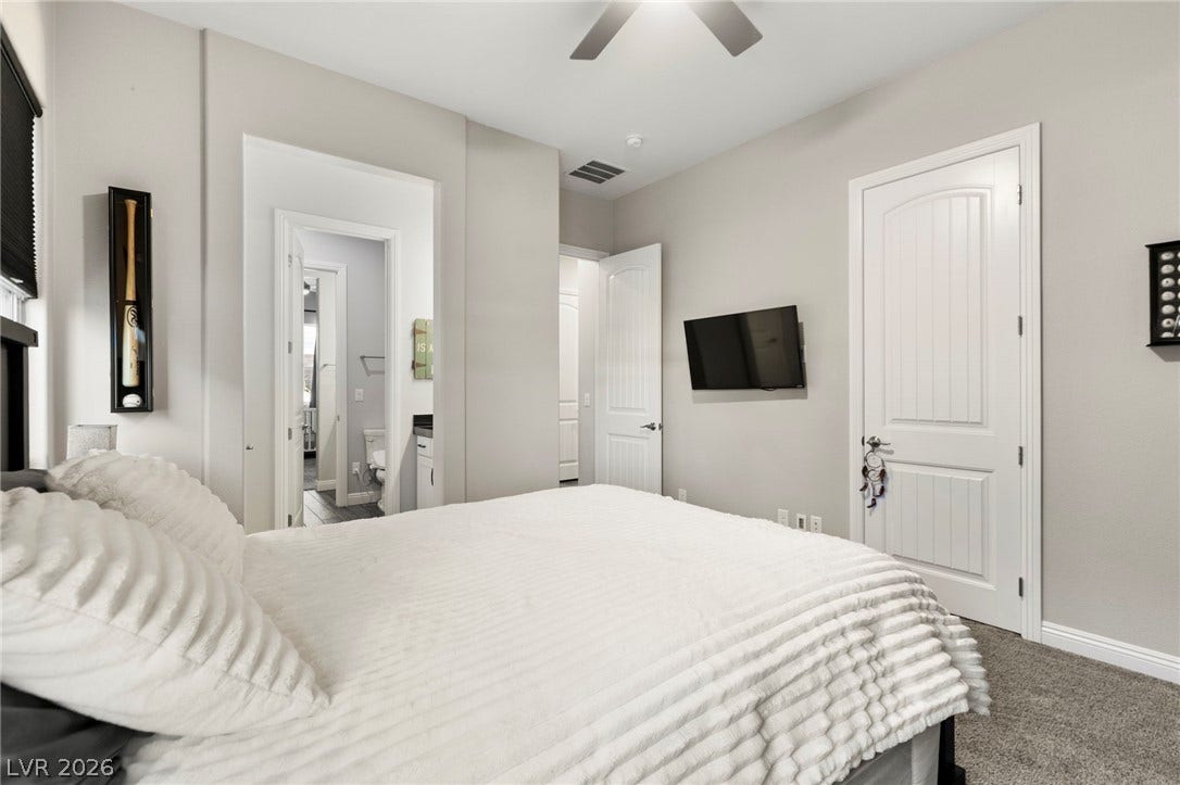 327 Castle Wynd Avenue, Las Vegas, NV 89183 Bedroom 2 with walk-in closet