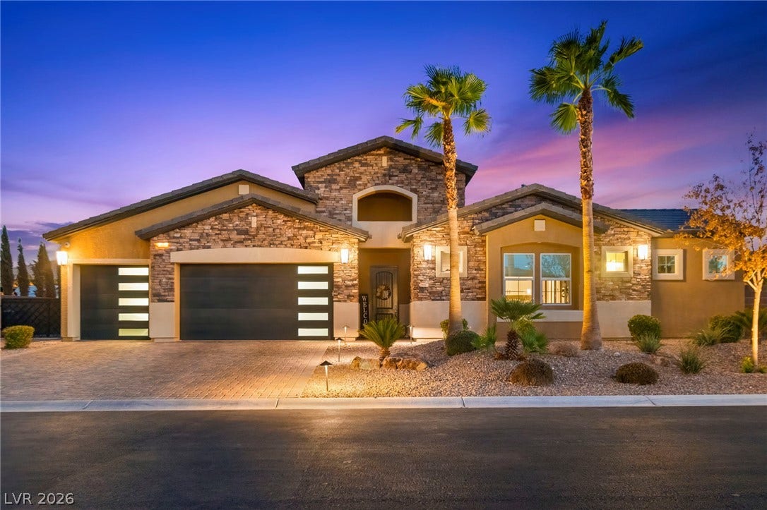 327 Castle Wynd Avenue, Las Vegas, NV 89183 RV parking gated with driveway