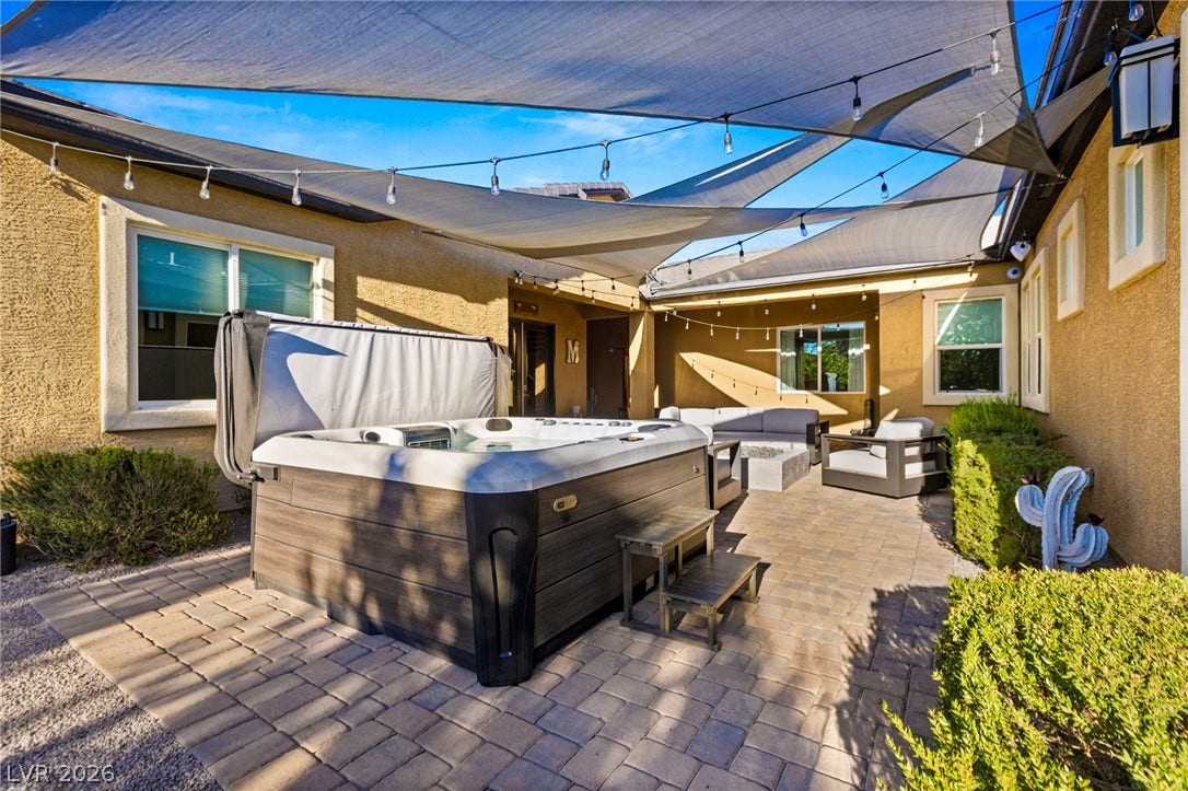 327 Castle Wynd Avenue, Las Vegas, NV 89183 Access courtyard from Primary Bath, Casita, and backyard