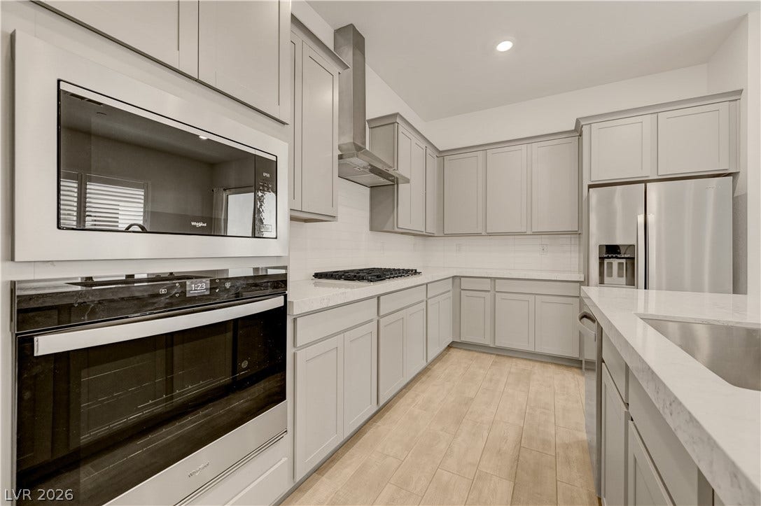 108 Barkset Way, Henderson, NV 89011 Kitchen with Built In Stove and Microwave
