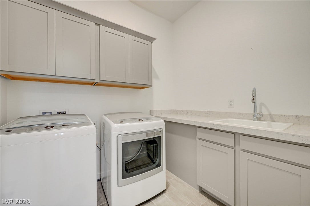 108 Barkset Way, Henderson, NV 89011 Laundry Room with Washer and Dryer, sink and cabinets!