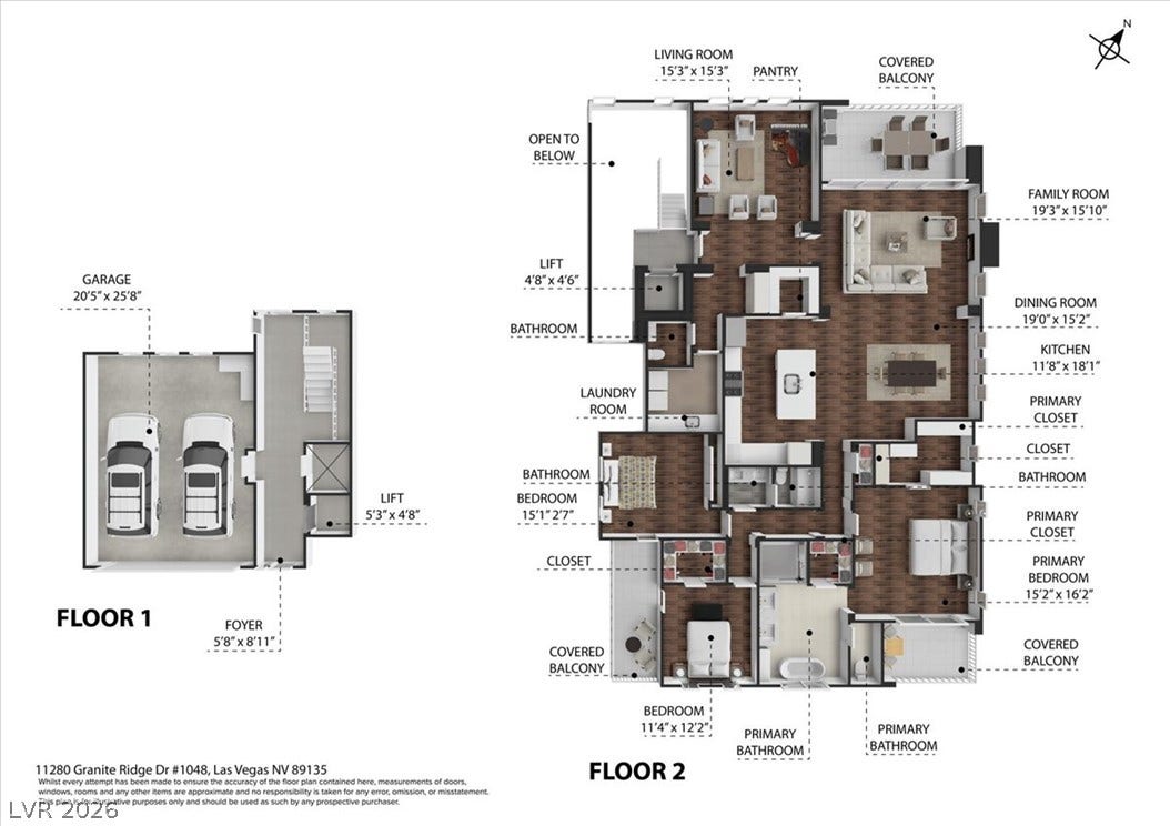 11280 Granite Ridge Drive, #1048, Las Vegas, NV 89135 A detailed layout map outlines the multiple levels and spacious flow of this residence.