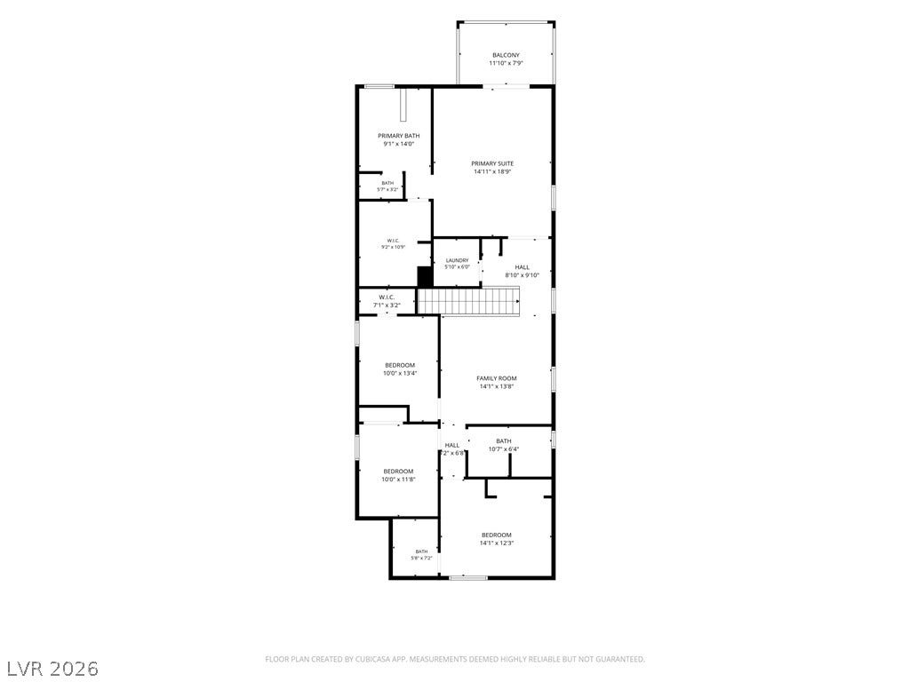An intuitive floor plan details the upper level layout with bedroom and living configurations.