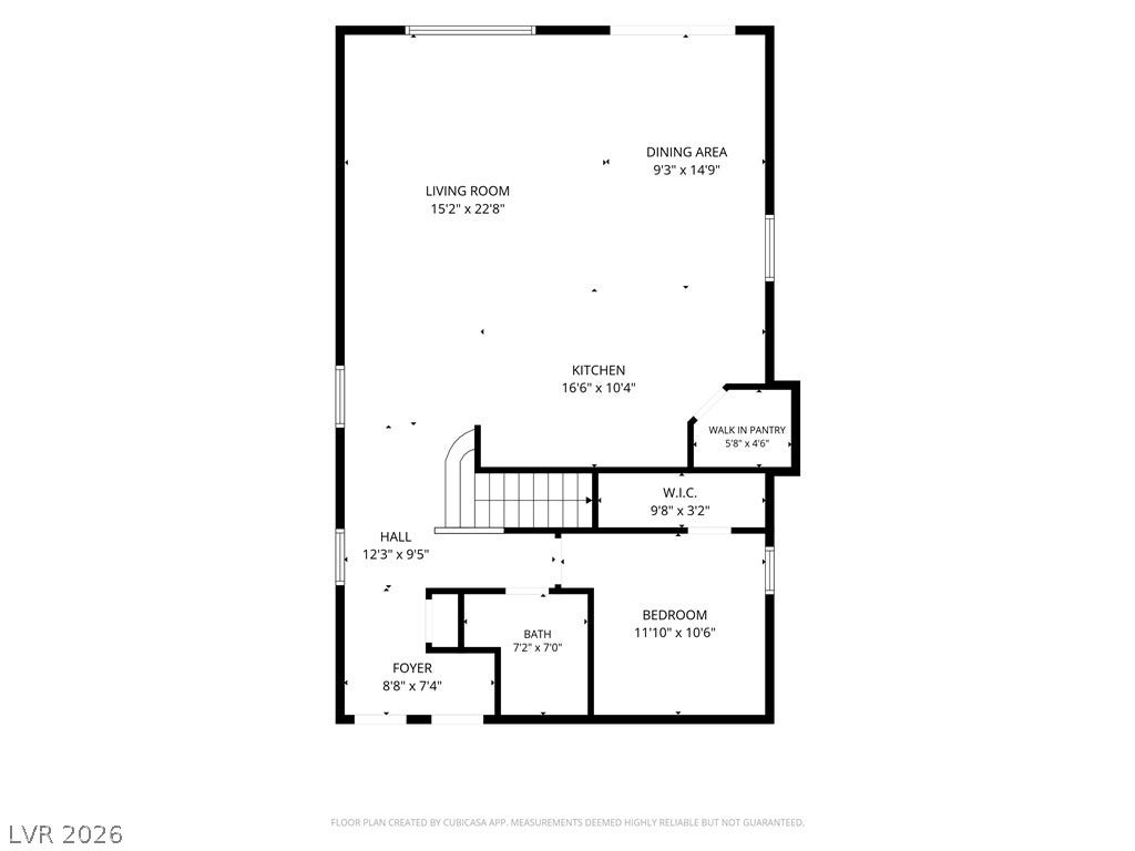 A detailed layout illustrates the functional flow and spacious dimensions of this residential floor plan.