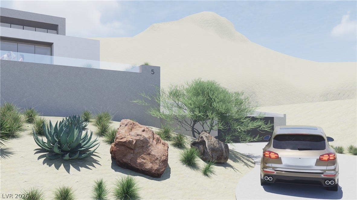 5 Chisel Crest Court, Henderson, NV 89012 *COMPUTER RENDERING
Bold modern architecture rises seamlessly from a dramatic desert landscape.