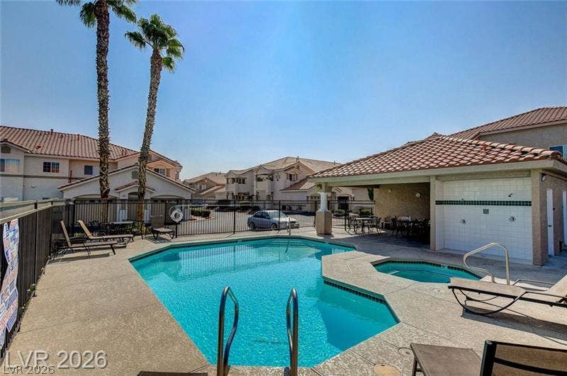 3327 Erva Street, #207, Las Vegas, NV 89117 A sparkling community pool and spa offer a resort-style retreat right outside the door.