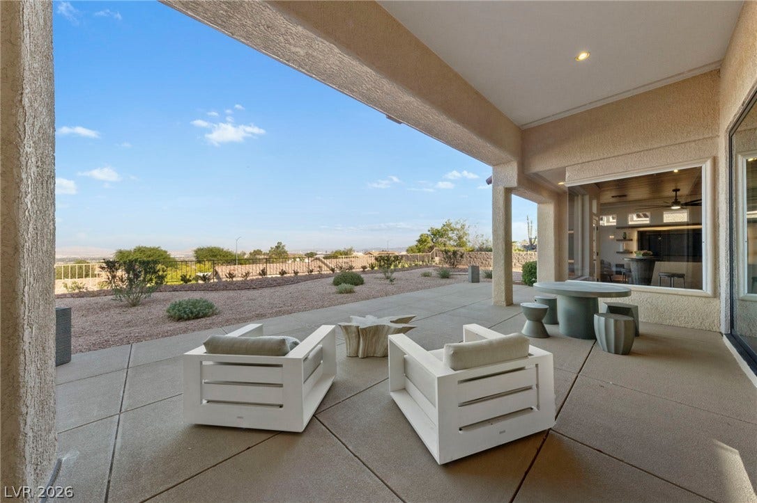Sitting in the Clouds on the Oversized Patio....