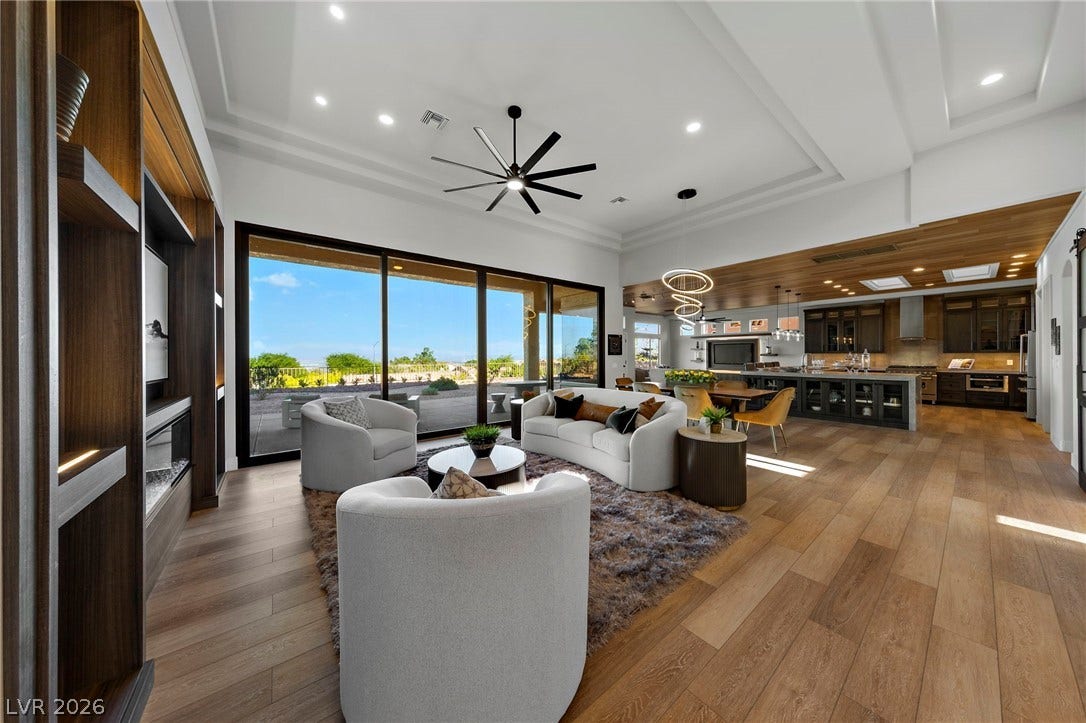 Incredible Lines of Site from Everywhere....A View Across the Great Room and Across the Las Vegas Valley.....