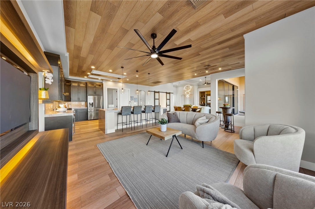 Reverse Shot from the Family Room into the Kitchen....