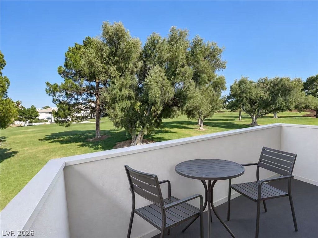 2838 Loveland Drive, #1608, Las Vegas, NV 89109 Lush fairways and mature trees stretch across the panoramic golf course view.