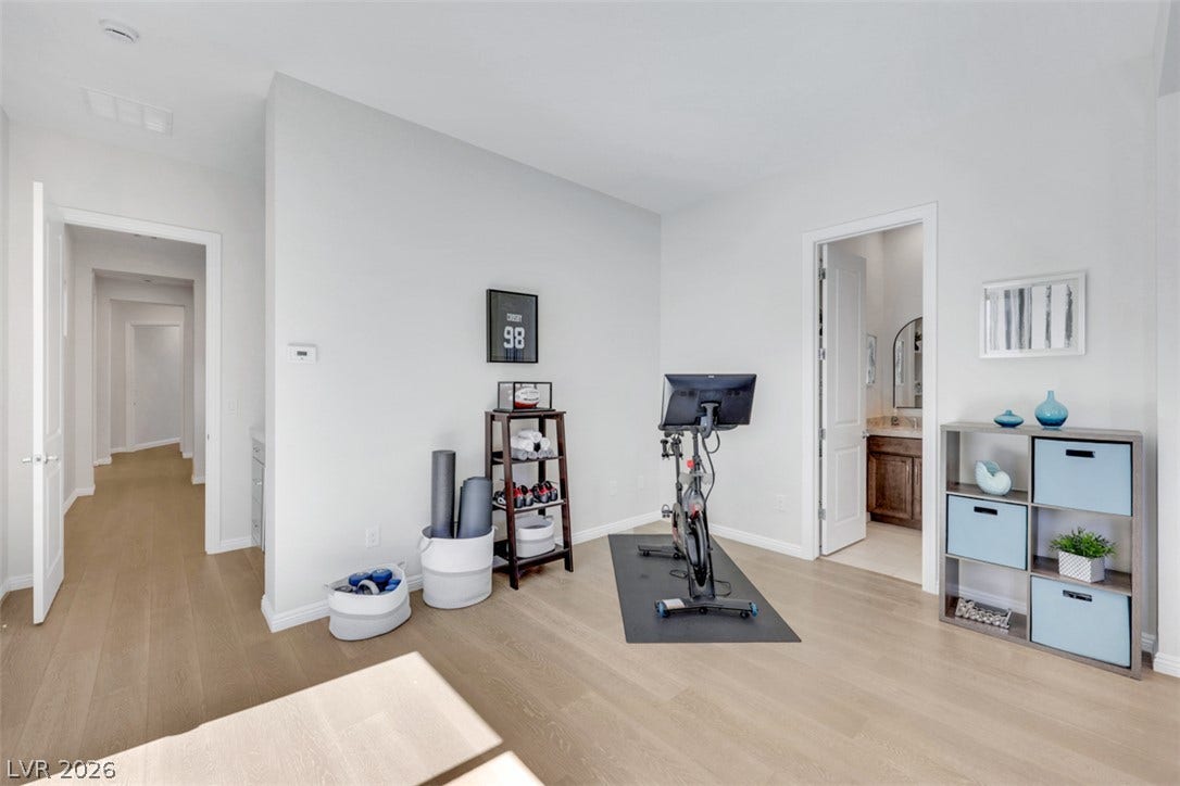 A generously sized , private multi-gen space.