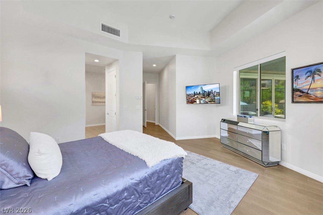 Inviting Primary suite designed for tranquil and restful nights.