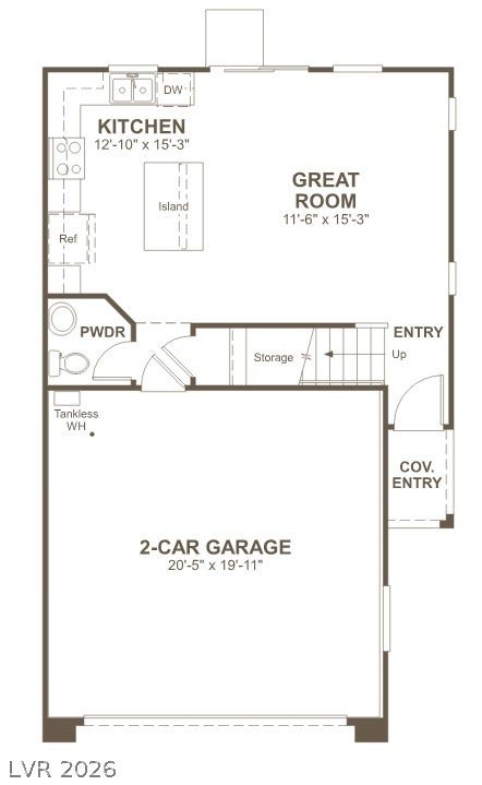 10073 Matt Ferrell Street, Las Vegas, NV 89183 An open main-level layout seamlessly connects the great room to an island kitchen.