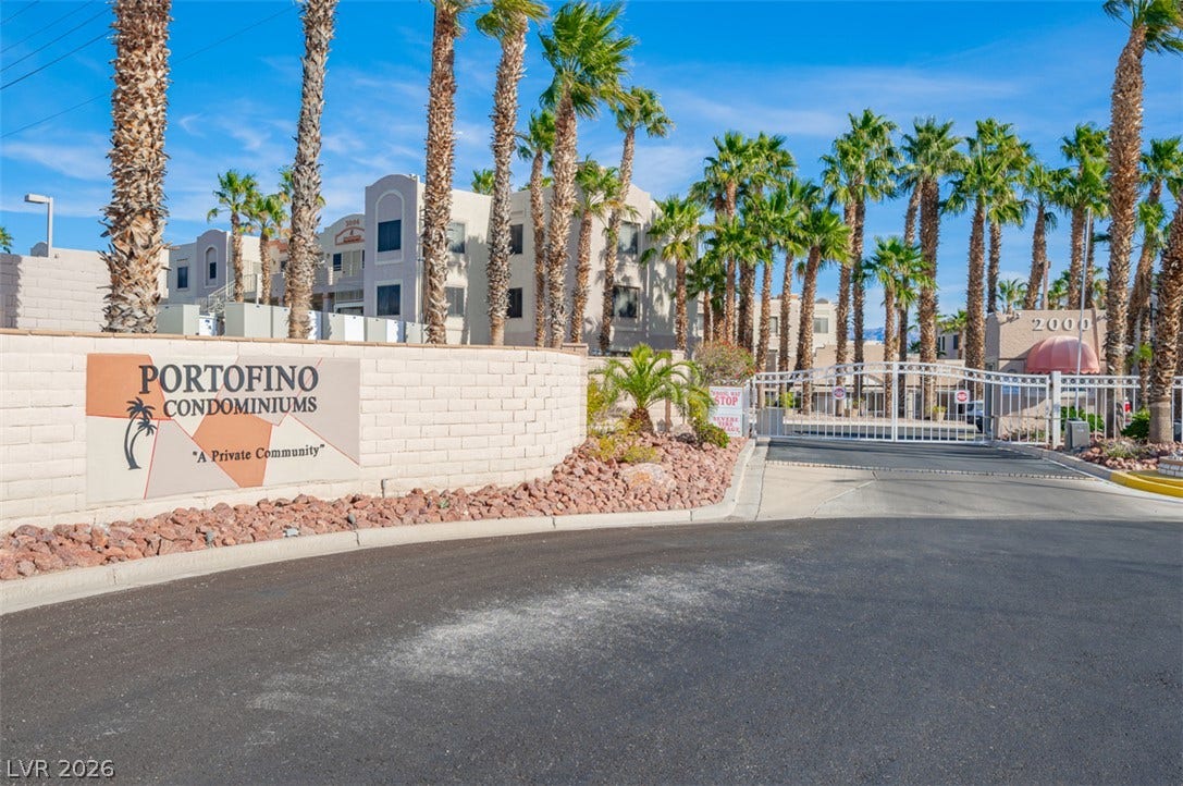 2016 Mesquite Lane, #303, Laughlin, NV 89029 A welcoming gated entrance introduces this residential community, accented by classic desert landscaping.