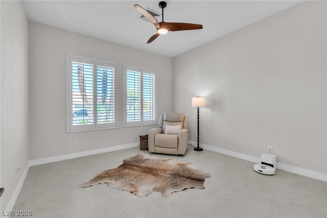1508 Ten Palms Court, Las Vegas, NV 89117 Clean lines and smooth tile flooring define this versatile, light-filled interior space.