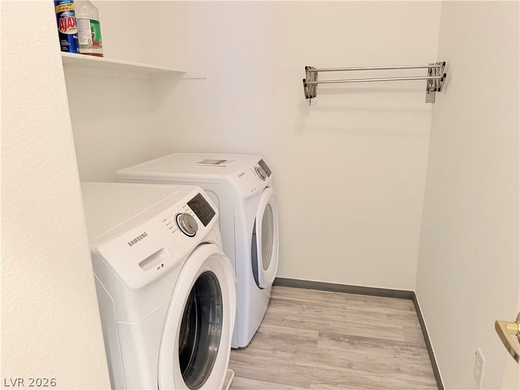 10221 Deerfield Beach Avenue, #202, Las Vegas, NV 89129 Functional utility space features durable hard surface flooring and clean white walls.
