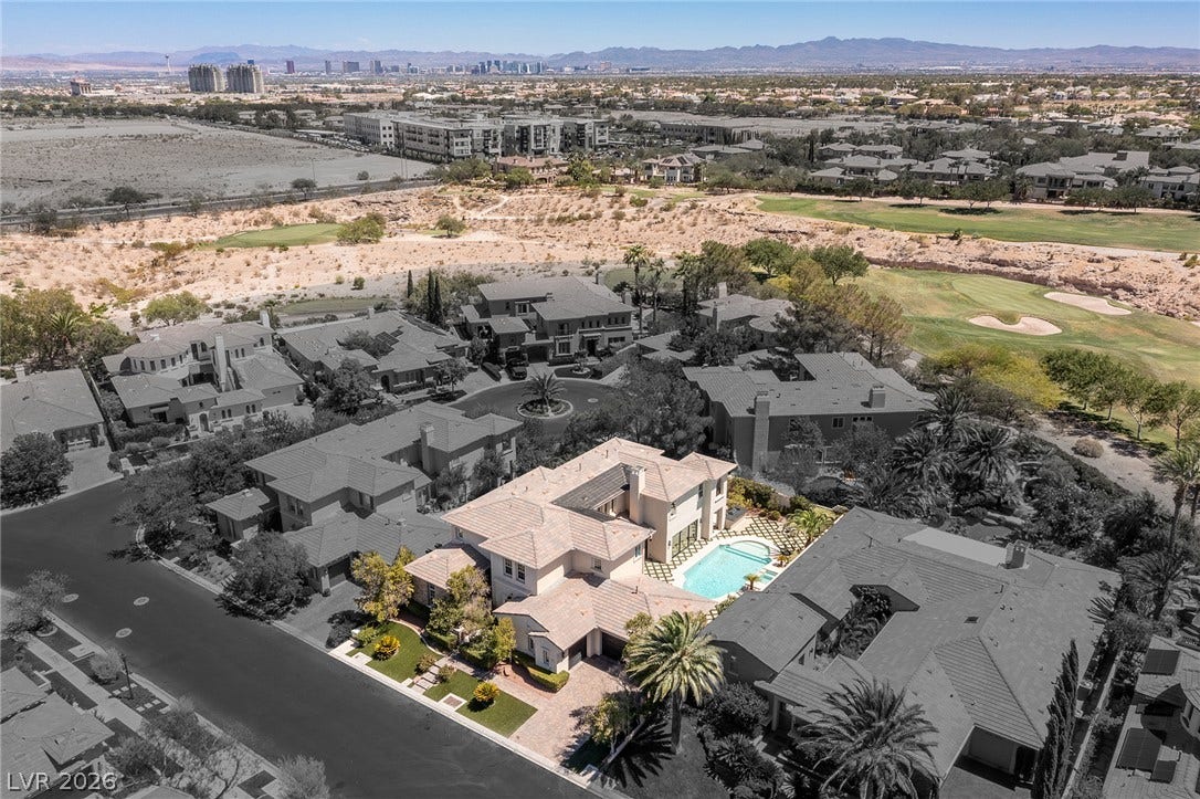 10205 Orkiney Drive, Las Vegas, NV 89144 Aerial View