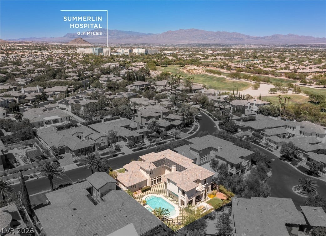 10205 Orkiney Drive, Las Vegas, NV 89144 Aerial View