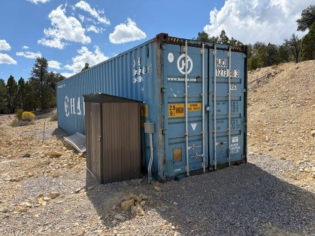 285 E Ward Mountain Drive, Ely, NV 89301 Secure container units stand ready on this gravel lot to provide ample outdoor storage.
