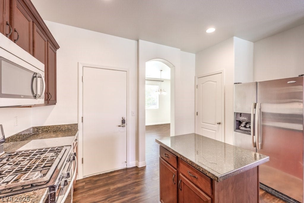 8132 Pink Desert Street, North Las Vegas, NV 89085 The kitchen offers a food and/or storage pantry area.