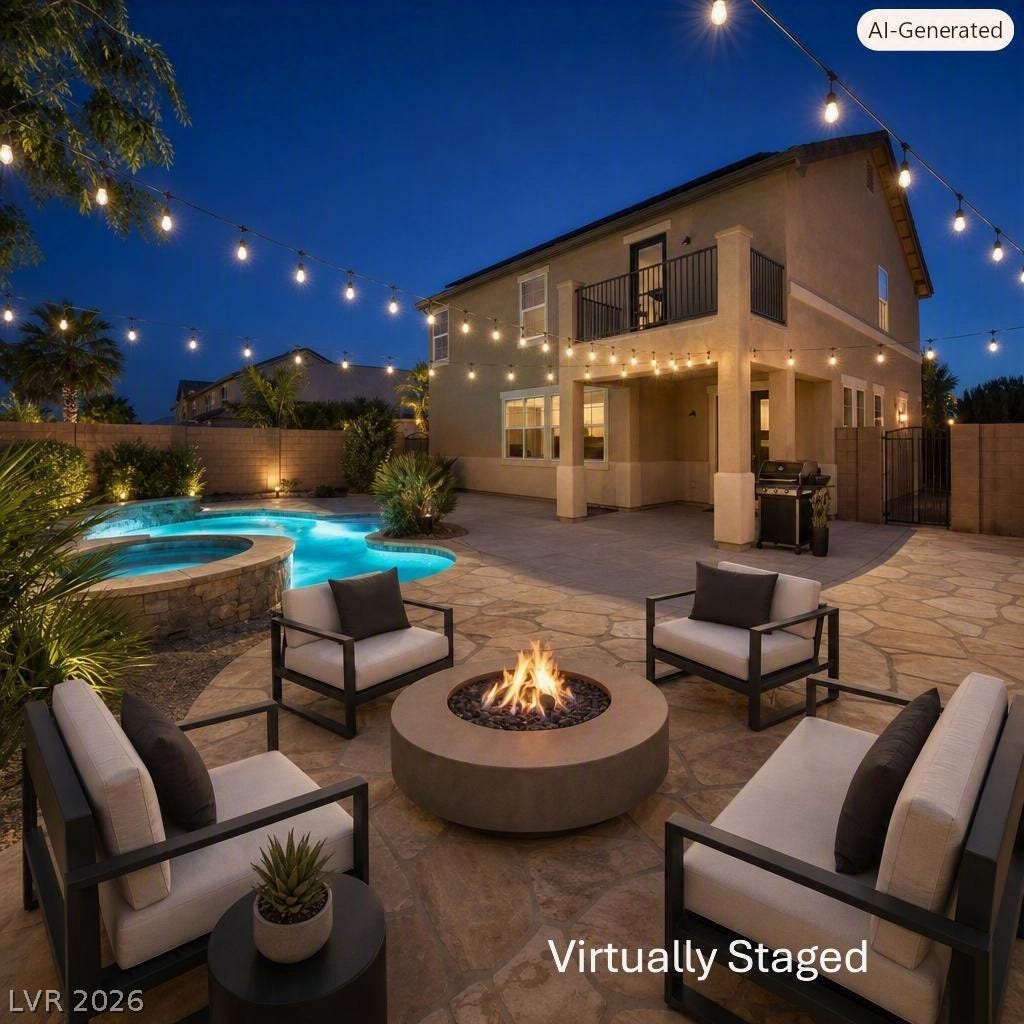 8132 Pink Desert Street, North Las Vegas, NV 89085 This area has been Virtually Staged using AI and is for inspiration only.
