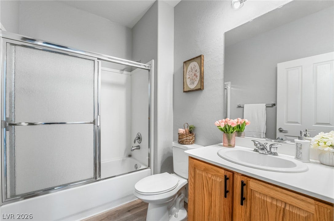 Hall/Guest bathroom outside Bedroom #2 for guests or private use for Bedroom #2