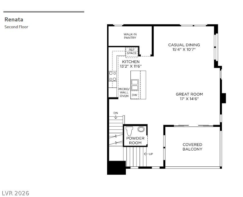 11869 Stone Run Avenue, Las Vegas, NV 89138 Thoughtfully planned second floor layout features an open concept kitchen and living area.