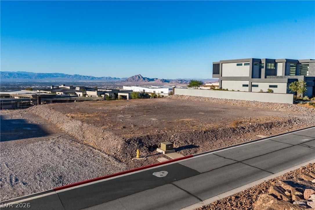 7 Sunset Strip, Henderson, NV 89012 Expansive desert valley and mountain vistas frame this prime elevated building parcel.