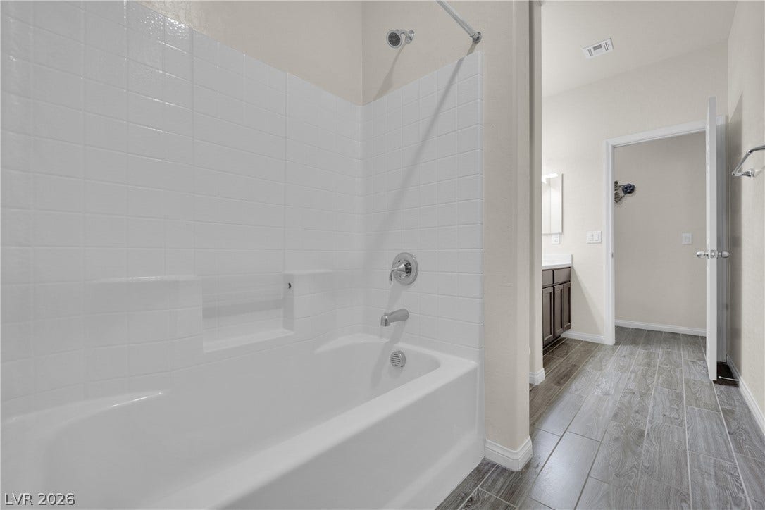 Bathroom #2 with tub & shower