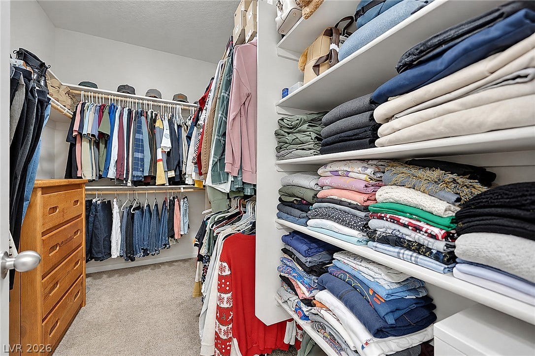 Primary walk in closet