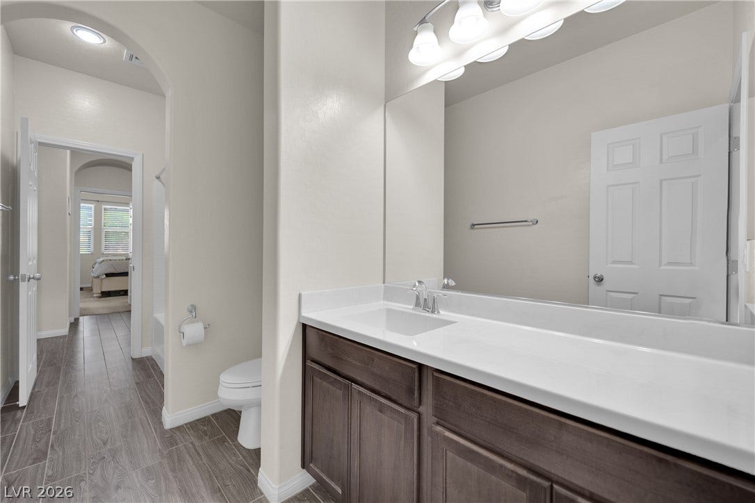 Bathroom #2 with tub & shower