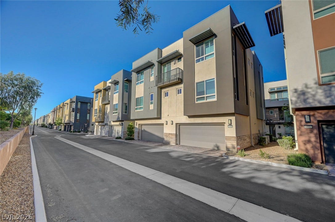 10989 Limeslice Avenue, #0, Las Vegas, NV 89135 Rear of unit/Garage entry