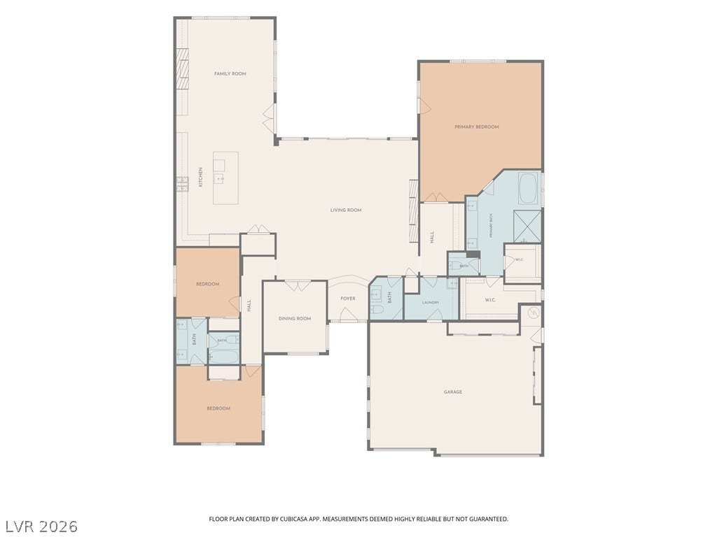 5150 Villa Dante Avenue, Las Vegas, NV 89141 A detailed layout illustrating the flow and arrangement of rooms throughout the home.