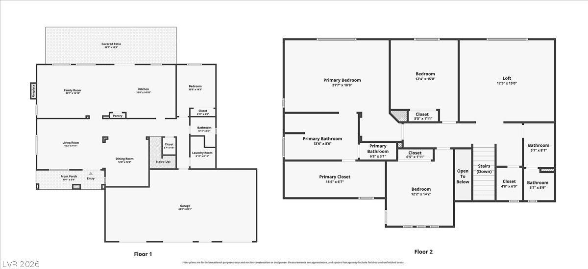 6329 Snow Cactus Street, North Las Vegas, NV 89031 Thoughtfully planned two-story layout optimizes flow and functionality across both levels.