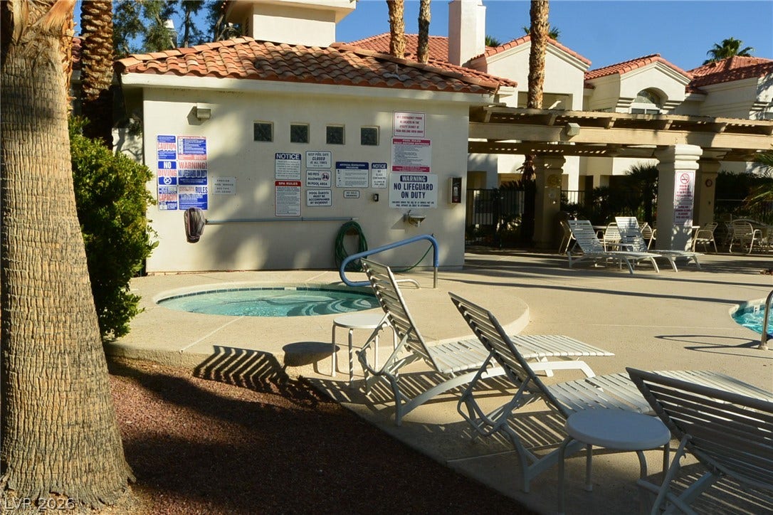 Sparkling community spa.