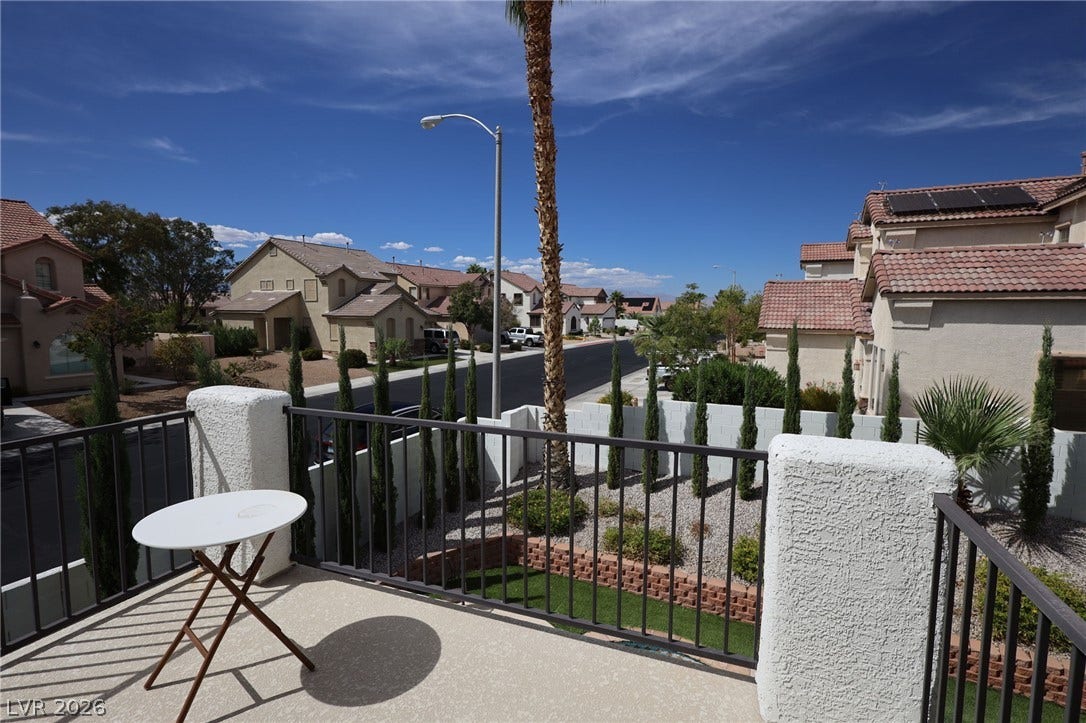 3018 Via Sarafina Drive, Henderson, NV 89052 Balcony off the Primary Bedroom