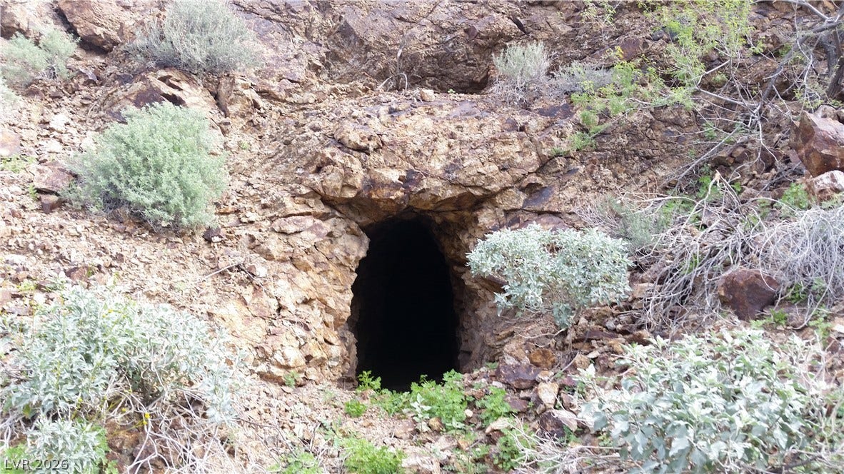 Aztec Wash Road - NPS 43, Nelson, NV 89046 Viewing one of the horizontal mine shafts. NO TRESPASSING PER NRS 207.200. All tours must be with listing agent.