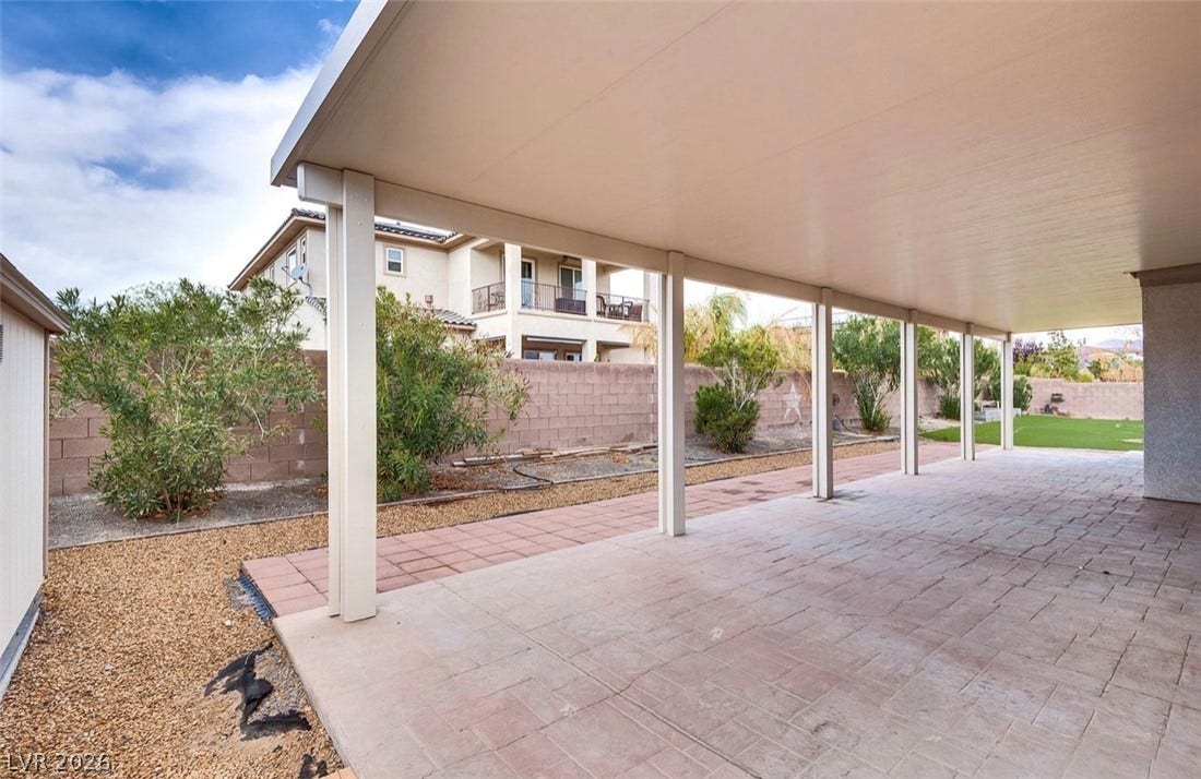 4709 Estate Ranch Street, North Las Vegas, NV 89031 An inviting covered patio area extends the living space to the outdoors.