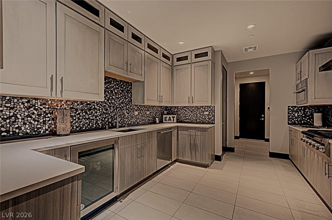 5 HIGHLAND COVE Lane, Henderson, NV 89011 Full Gourmet Prep Kitchen and entry from Mud Room & Garage