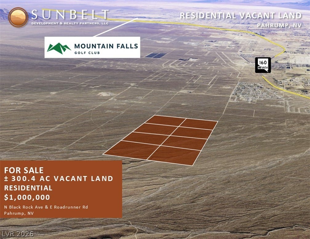 7870 N Eva Street, Pahrump, NV 89060 A vast expanse of desert acreage offers sweeping views of the surrounding mountain landscape.