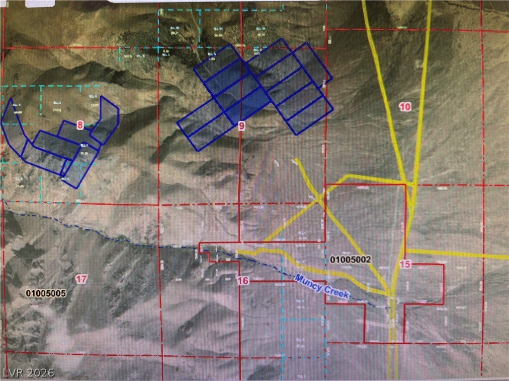 WP Co. WP Co. Road 31 (N. Spring Valley Rd), Ely, NV 89301 An aerial plat map outlines the parcel boundaries and surrounding terrain.