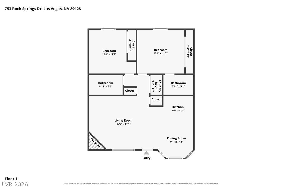 753 Rock Springs Drive, #102, Las Vegas, NV 89128