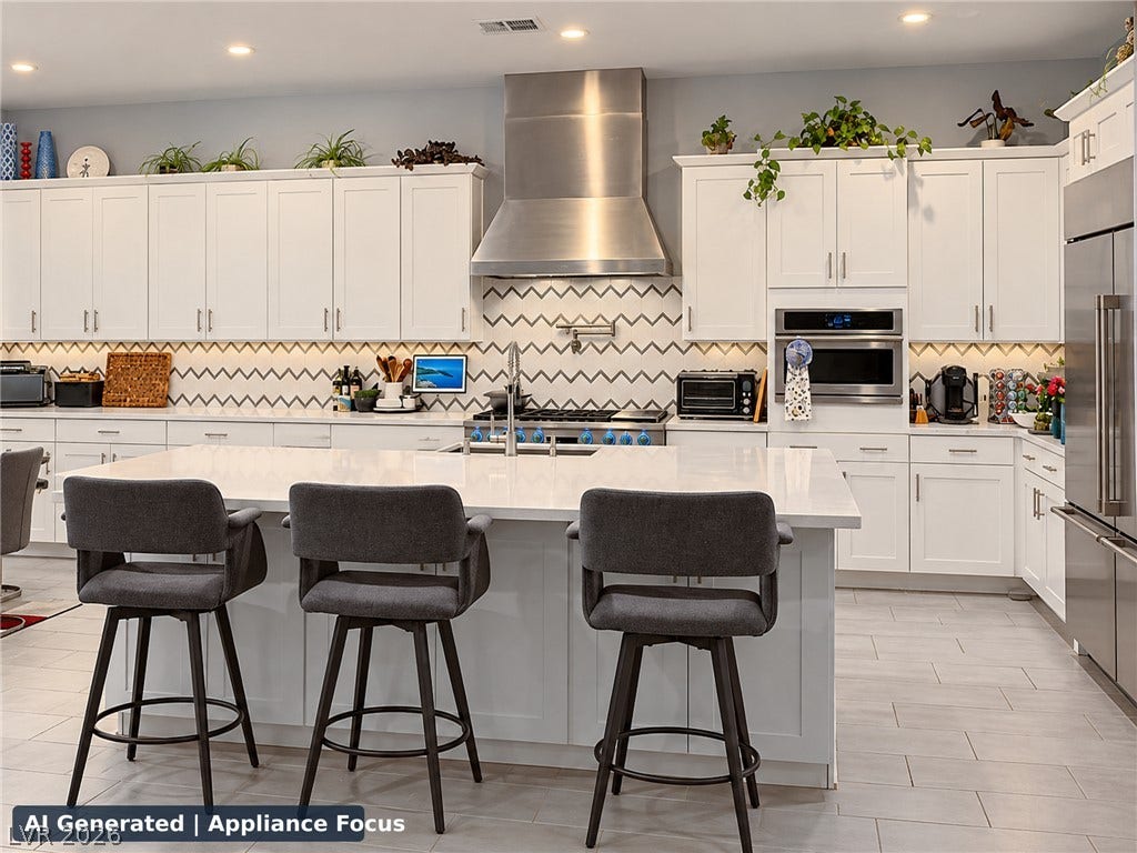 270 Shaded Canyon Drive, Henderson, NV 89012 Sleek modern cabinetry and a generous center island define this streamlined culinary space.