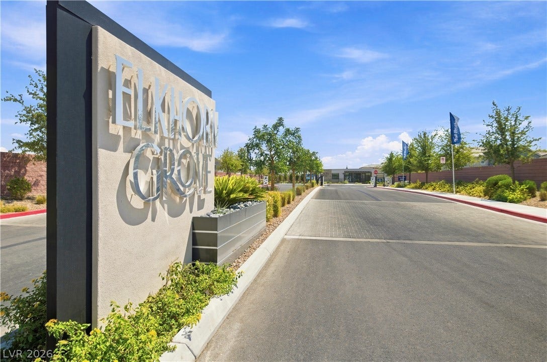 5745 N Golden Chase Court, Las Vegas, NV 89131 A secure gated entrance leads into this master-planned neighborhood.