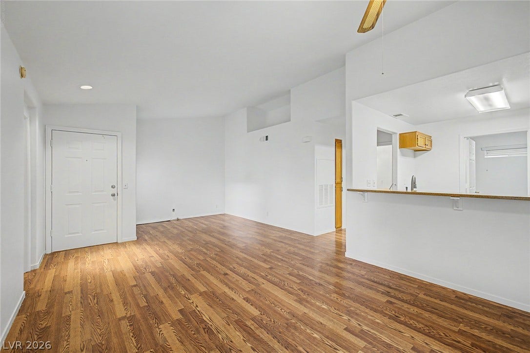 1800 Edmond Street, #210, Las Vegas, NV 89146 seamlessly into the adjacent kitchen.