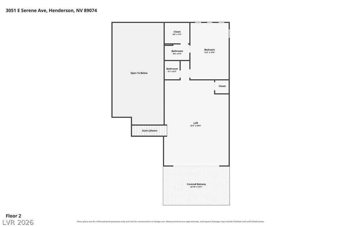 3051 E Serene Avenue, Henderson, NV 89074 An intuitive second-floor layout highlights an expansive loft opening to a private covered balcony.